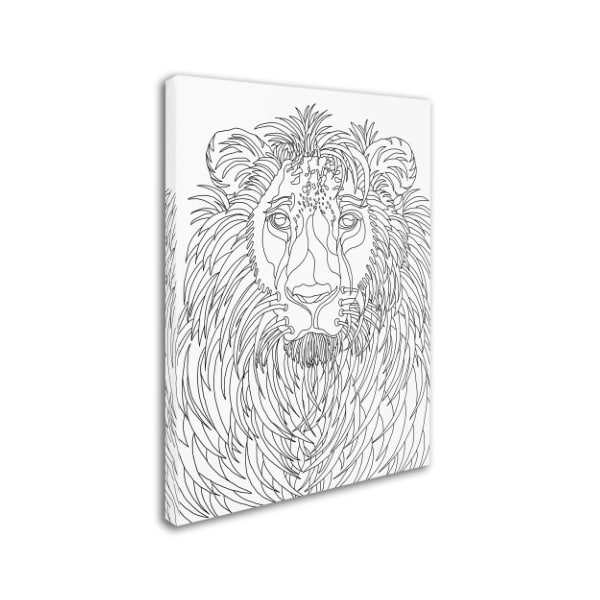 Kathy G. Ahrens 'Lion' Canvas Art,14x19